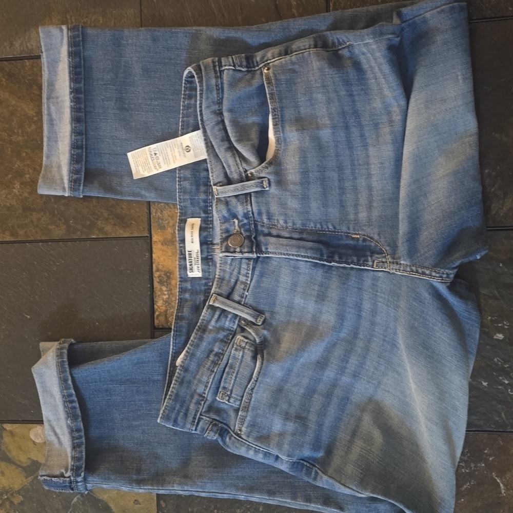 Signature by Levi Strauss Blue Ankle & Cropped Jeans